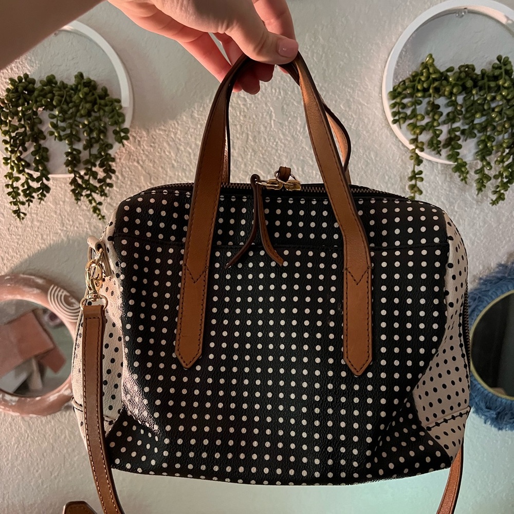 FOSSIL *Limited Edition* Sydney Satchel in Polka Dot